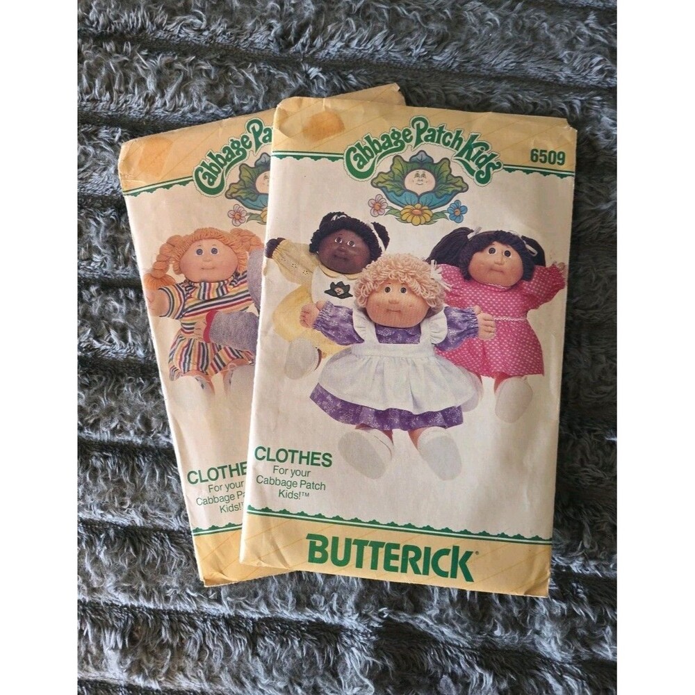 Butterick Cabbage Patch Kids Sewing Patterns 6509 6511 Uncut